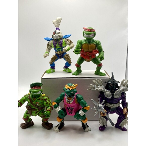 Playmates Toys Other - 1991 Vintage TMNT Playmates Teenage Mutant Ninja Turtles Lot Of 5 Action Figures